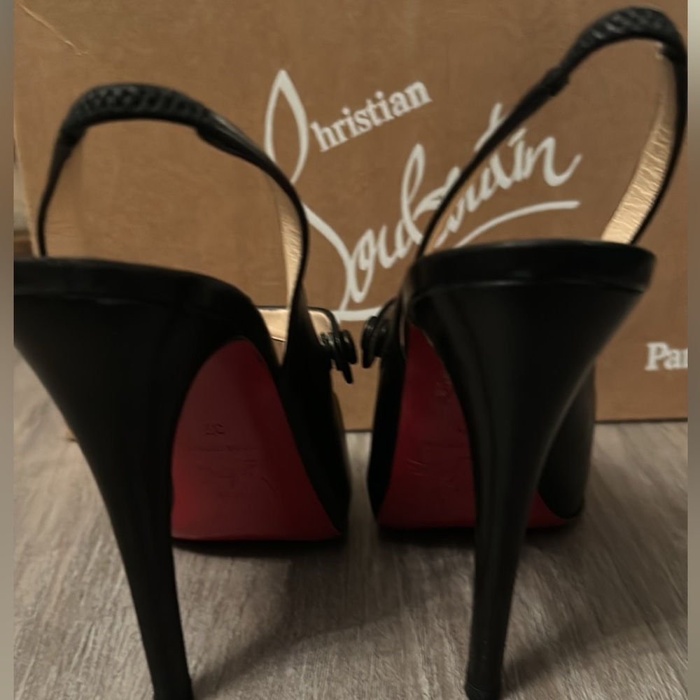 💥PRICE DROP💥Authentic♥️Christian Louboutins🖤EUC Pinched Toe Platform - Picture 15 of 16